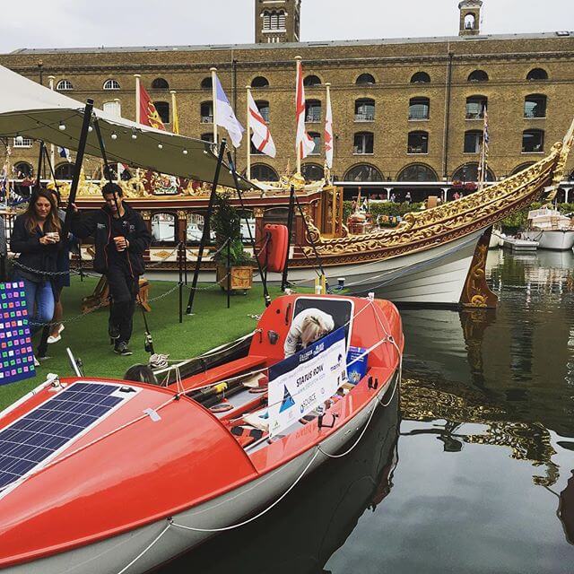 Taking part in the Classic Boat Festival at St Katharine Docks