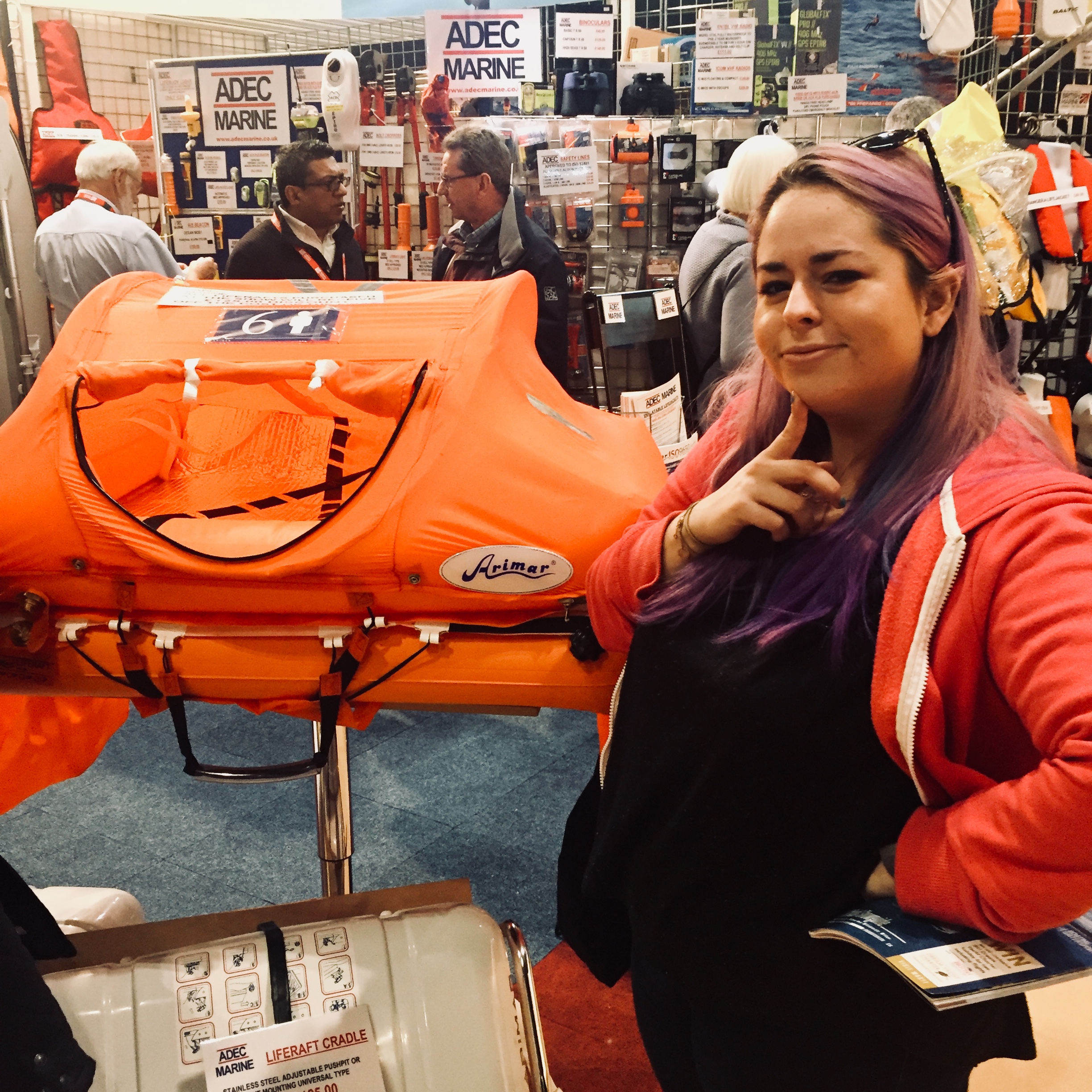 Jess at the London Boat Show