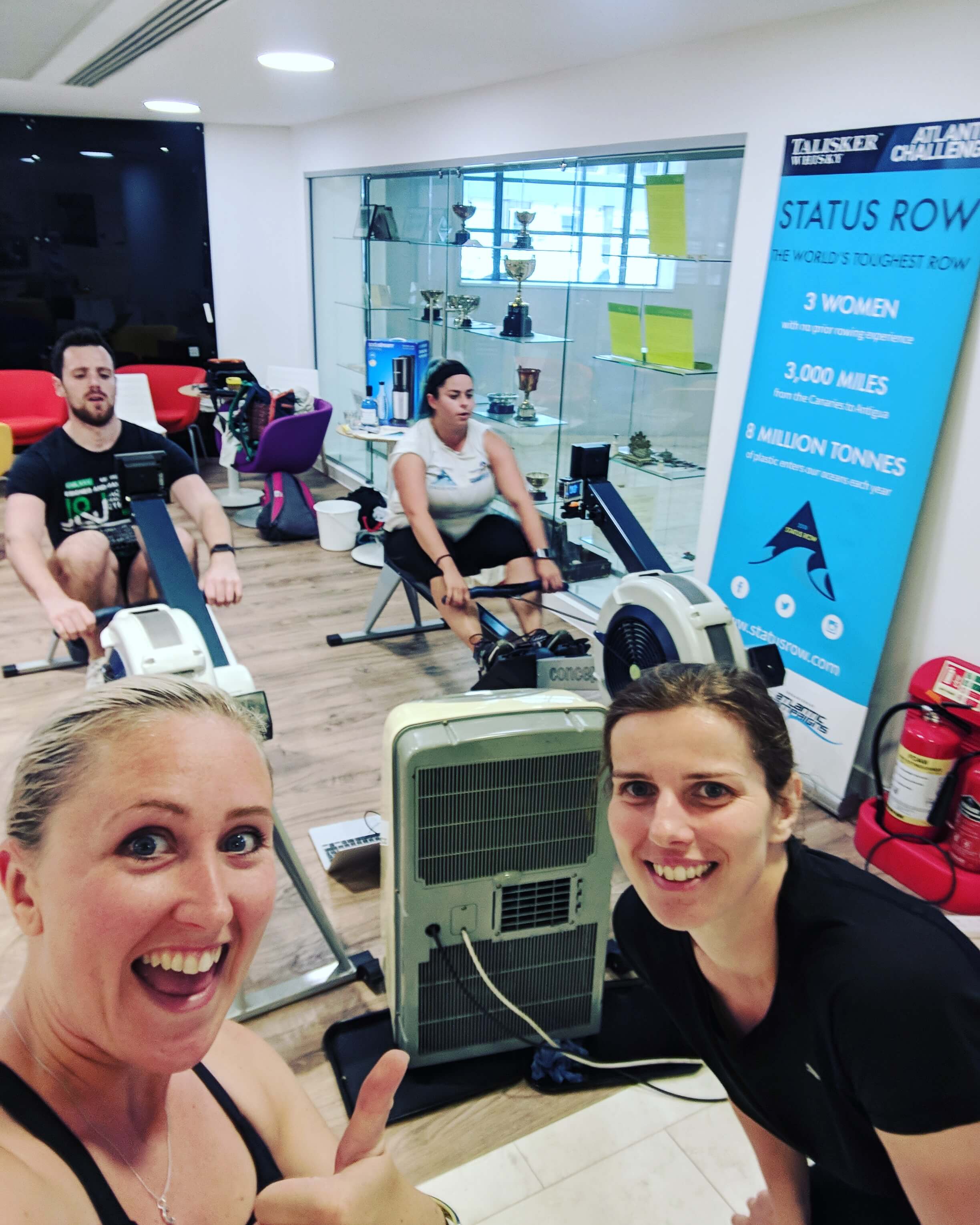 Status Row taking on 42 National Audit Office employees in an epic 10 hour rowing competition