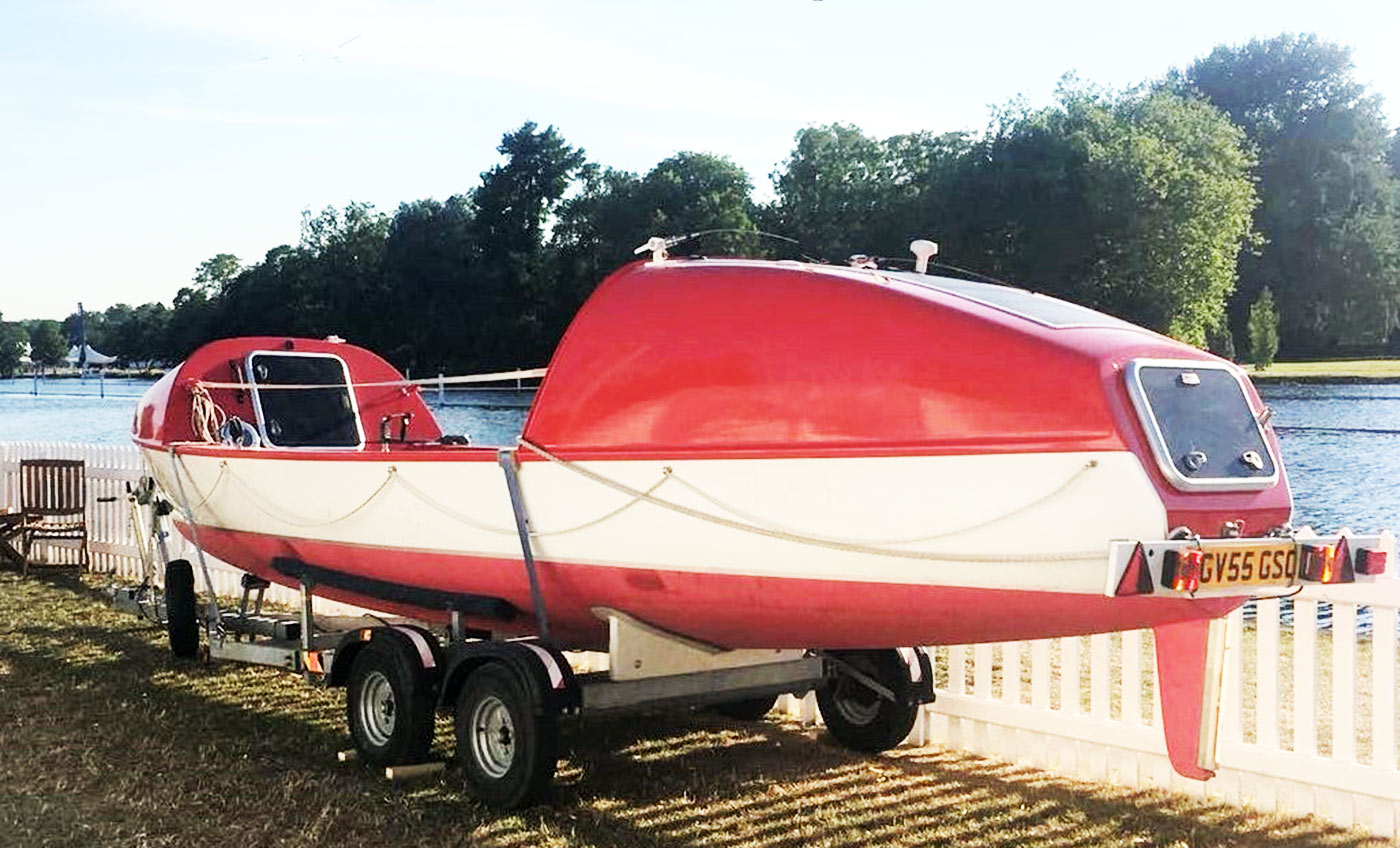 SeaSabre Ocean Rowing Boat, rear view